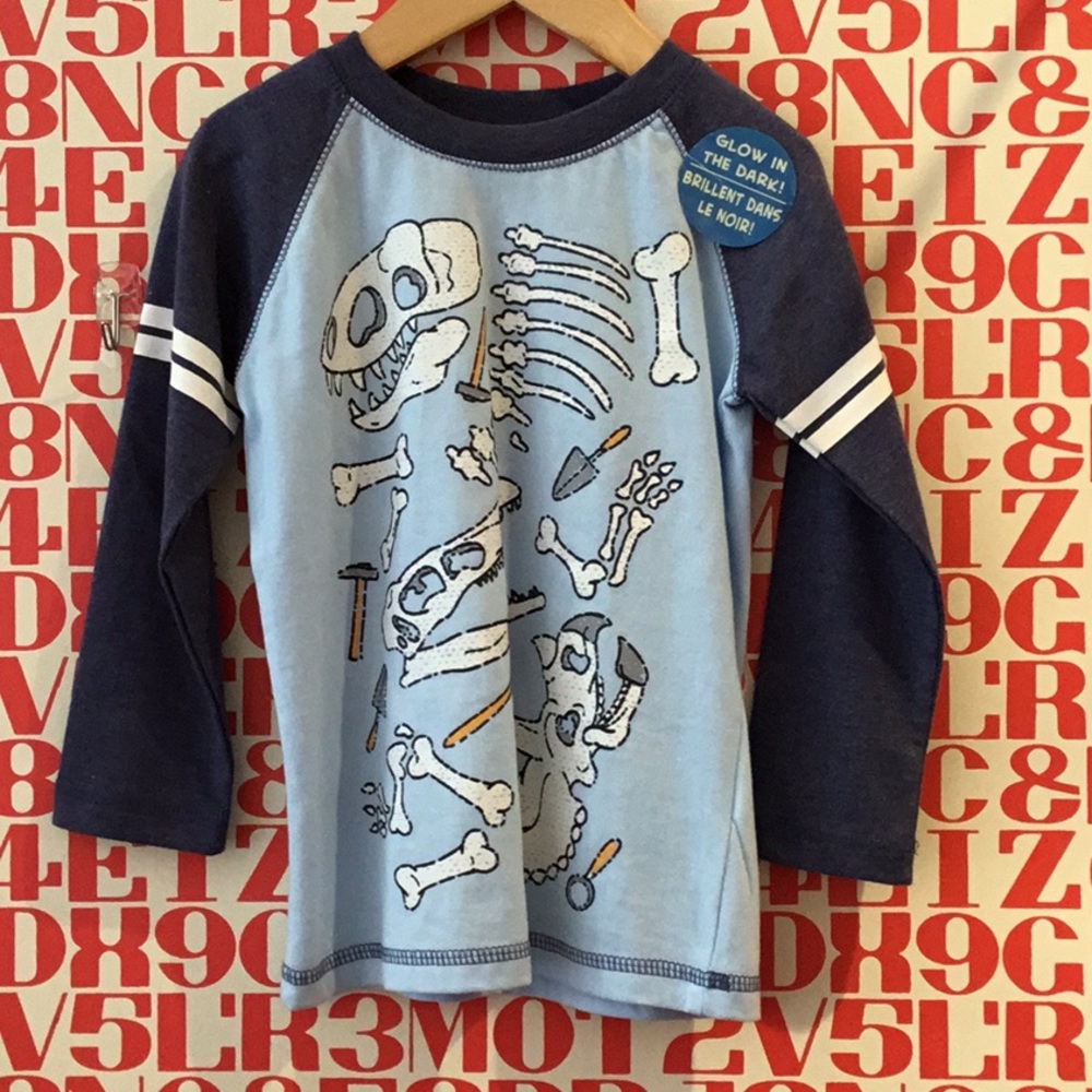 CR Sports Long Sleeve Glow in Dark Tee, NEW WITH TAGS, Size 2T!